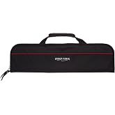Ergo Chef 5 Pocket Chef Knife Case Roll Bag Bi-Fold (Black) Lightweight - Durable Nylon / Polyester Blend&ndash; Perfect for the Busy Traveling Chef