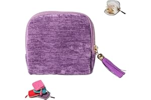 Gettoreach Travel Jewelry Case, Five Compartments with Ample Space, Small Jewelry Cases with Zipper, Anti-Scratch and Portabl