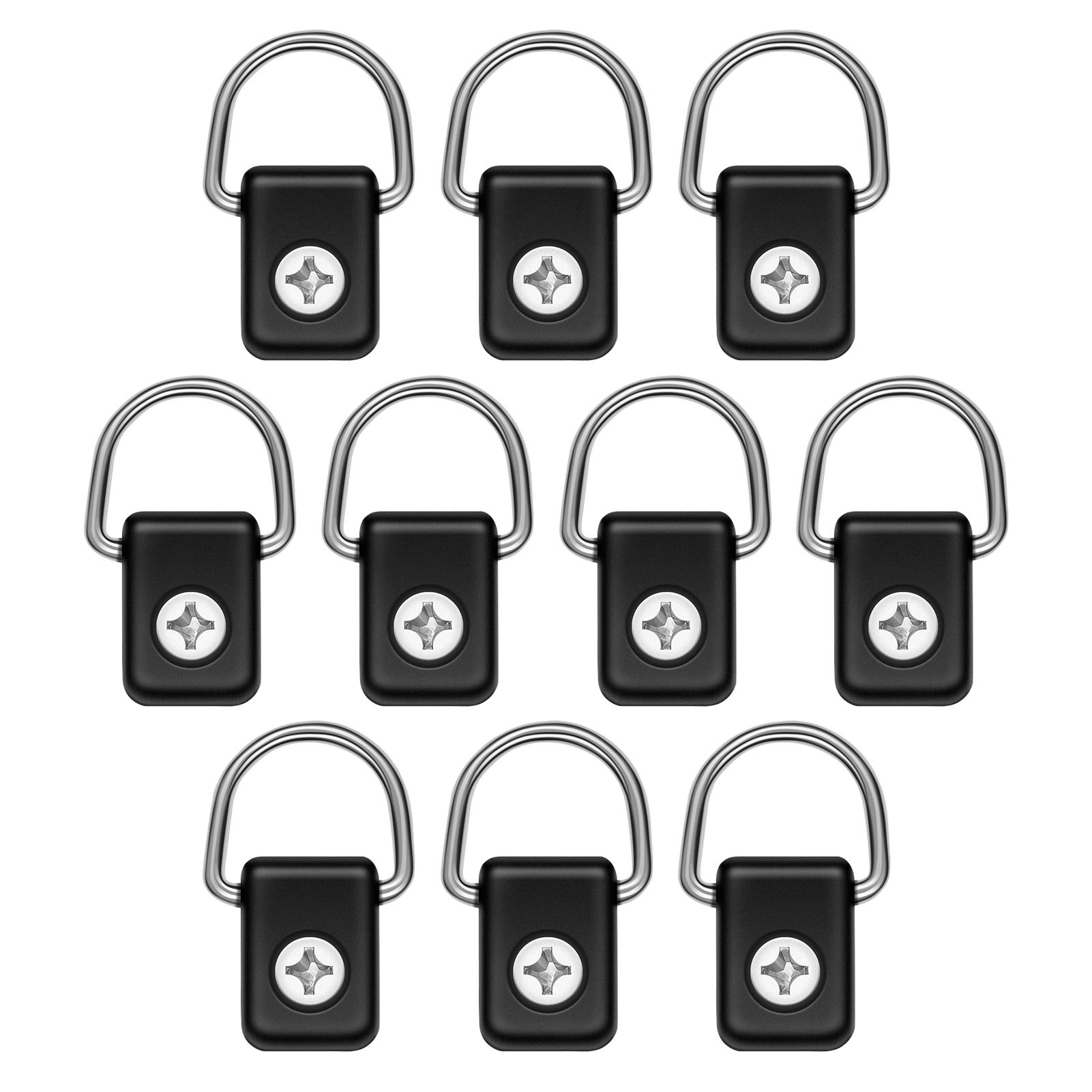 YHG Kayak D Rings, Lashing Rings for Loads, Kayak Fishing Rigging D Rings with M6 Screws, D Ring Tie Down for Boat Canoe Kayak Fishing Rigging Accessories