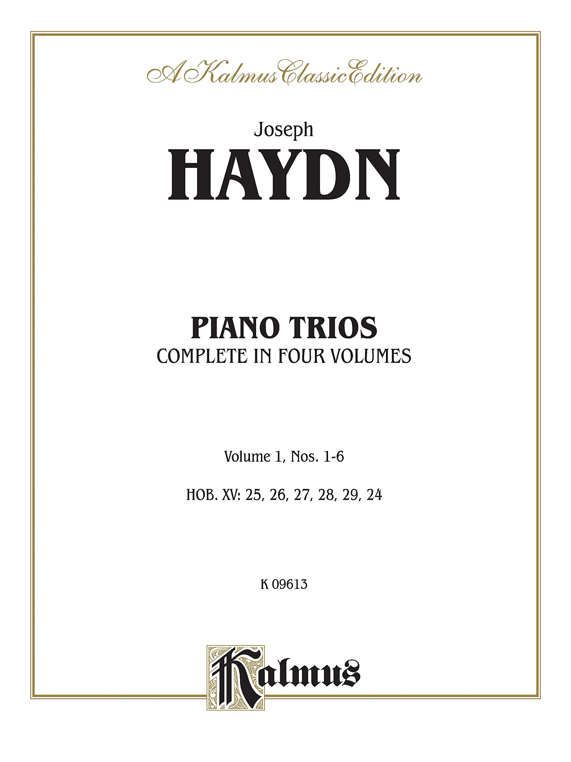 Trios for Violin, Cello and Piano, Vol. I: Kalmus Edition: 1
