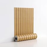 LVSHI Teak Yellow Peel and Stick Slat Wall Panels,Wood Grain Paneling | (118"x15.75",13Sq.ft)Self-Adhesive,Soundproof,Moisture-Resistant,3D,Faux Wood Panels,for Bedroom,Bathroom,Entryway