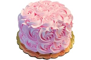 Dezicakes Fake Food- Fake Cake- Home Decoration Cake Display- Artificial Cake- Cake Decor-Cake Decoration Cake Display- Fake Cupcakes-Fake Cakes-Realistic Fake Food - -Fake Pink Rosette Cake