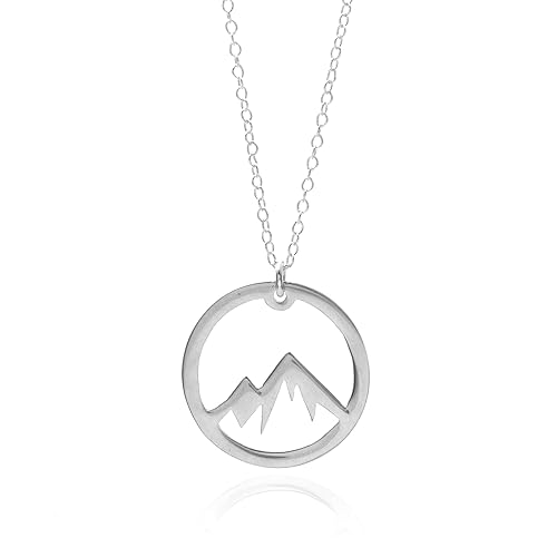 Silver Mountain Necklace A Sterling Silver Circle