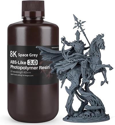 ELEGOO ABS Like Resin 3.0 8K 405nm 1KG Space Gray for LCD 3D Printers