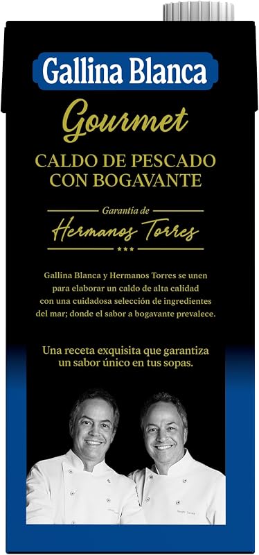 Caldo Gourmet de Pescado con Bogavante, 100% Natural, 1L