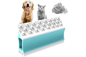 SAIJZEK. 4IN1 Pet Hair Remover for Various Surfaces & Crevices, Dog/Cat Fur Removal Tool - Utility Patented Design - Uproot Clean Embedded Pets Hair, Portable Lint Remove for Auto Detailing, Pro