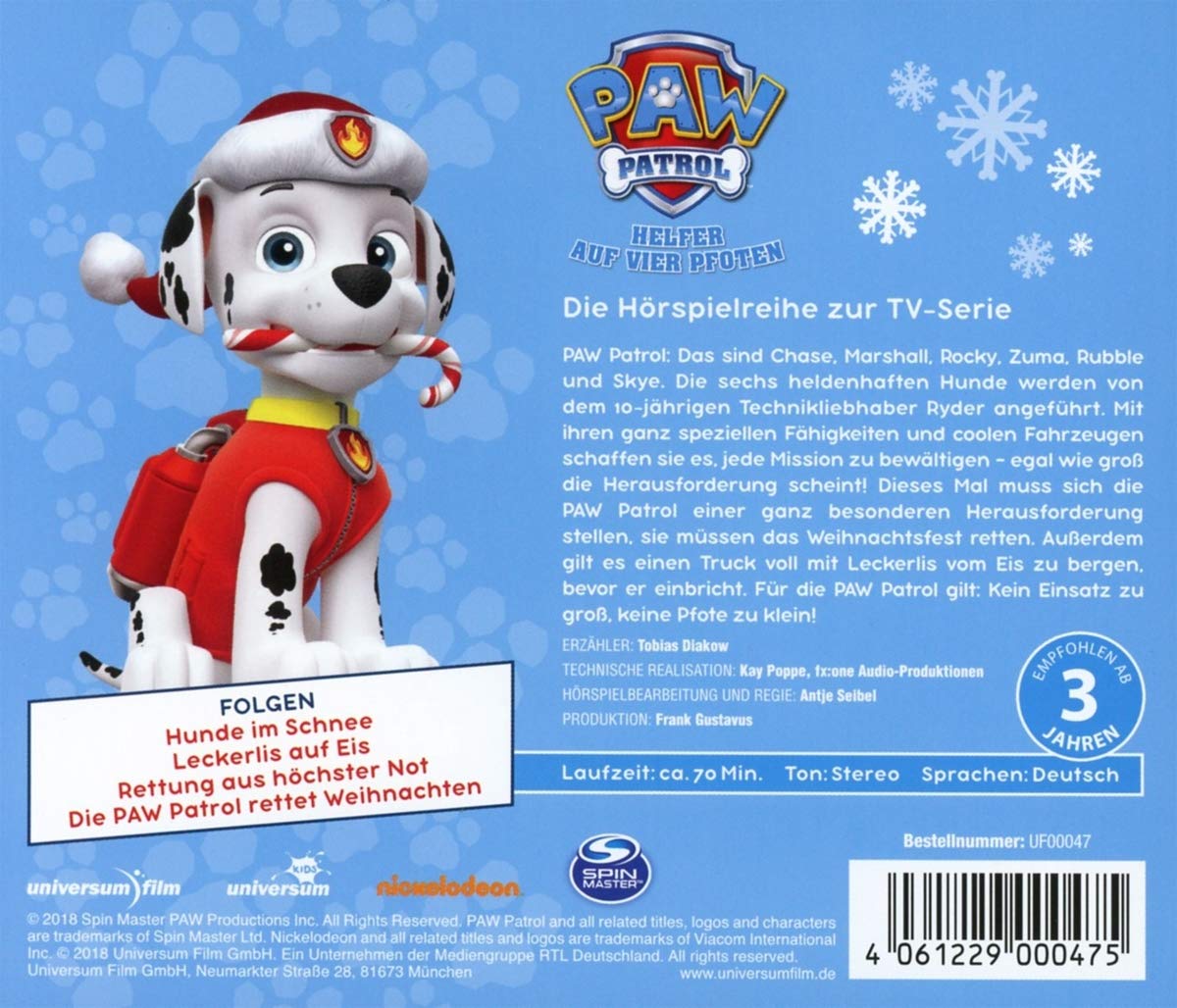 Die Paw Patrol Rettet Weihnachten (CD) on Galleon Philippines