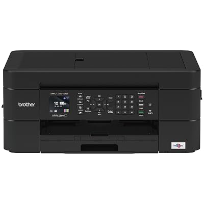 Brother Wireless All-in-One Inkjet Printer, MFC-J491DW, Multi-function Color Printer, Duplex Printing, Mobile Printing,Amazon Dash Replenishment Enabled, Black, 8.5 (MFCJ491DW)
