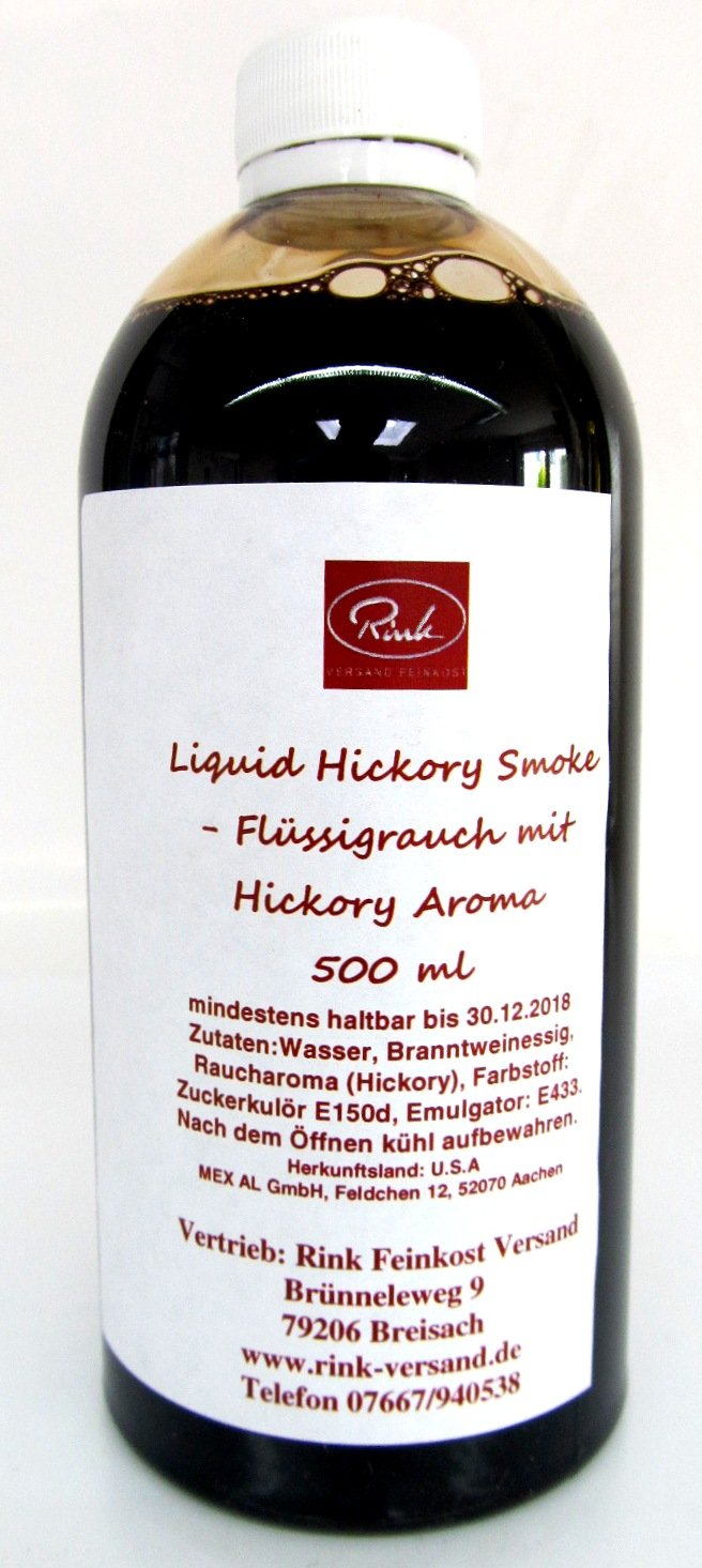 Liquid Hickory Smoke Aroma Flüssigrauch 480ml. Amazon.de Lebensmittel