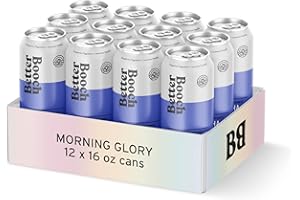Better Booch Organic Kombucha - Probiotic & Antioxidant Rich Raw Sparkling Tea - Low Sugar, Vegan, Gluten Free - Gut Healing Active Cultures - Morning Glory Flavor, 16 Fl Oz Cans, 12-Pack