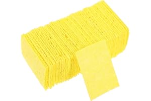 VILLCASE High-Temperature Resistance Soldering Sponge 50pcs Soldering Sponge for Solder Cleaner