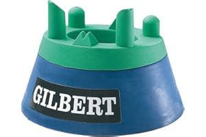 Gilbert Rugby Kicking Tee, Adjustable 60mm-90mm, Green, Unisex, Sleeveless, Adult, Perfect for Rugby Players of Varying Skill