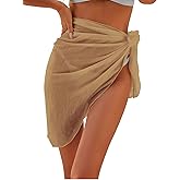 ZAFUL Women's Sarong Coverups Beach Wrap Sheer Bikini Wraps Chiffon Cover Ups for Swimwear