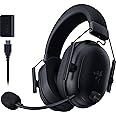 Razer BlackShark V2 HyperSpeed Wireless Gaming Headset: 280g Lightweight - THX Spatial Audio - Bendable Mic - 50mm Drivers - 2.4GHz, Bluetooth or USB - 70 Hr Battery w/USB Type C Charging - Black