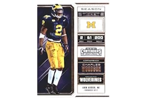 2018 Panini Contenders Draft Picks Season Ticket #18 Charles Woodson Michigan Wolverines NCAA Collegiate Football Card