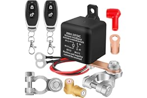 LOYALA Battery Disconnect Switch 12V 200A Kill Switch Remote Battery Disconnect Switch Anti-Theft for Car Vehicle RV Truck Battery Power Cut Off Switch with 2 Remote Controls (200A)