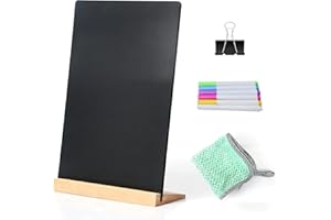 8.6x11.7 in Small Chalkboard Signs with Stand for Tabletop Decor Double Sided Mini Chalkboard for Restaurant Food Menu, Messa