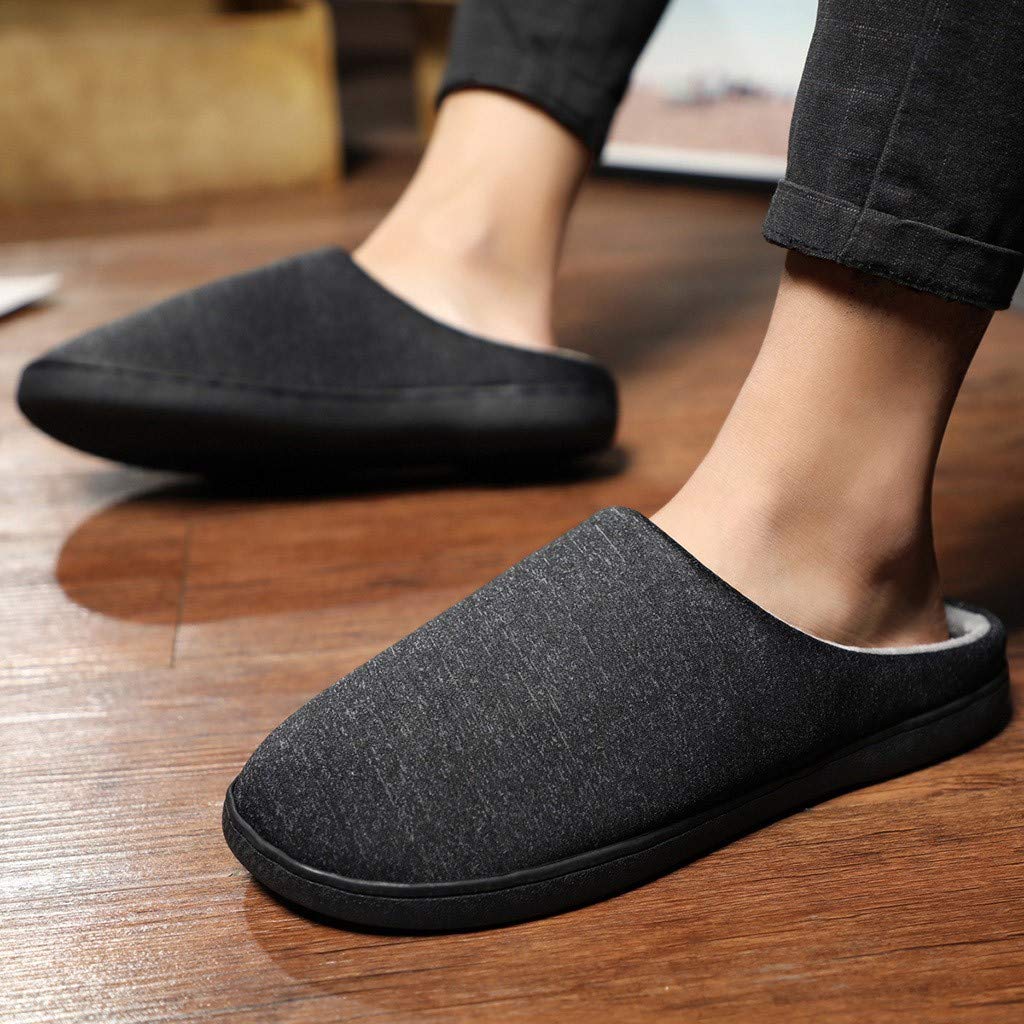 mens memory foam slippers