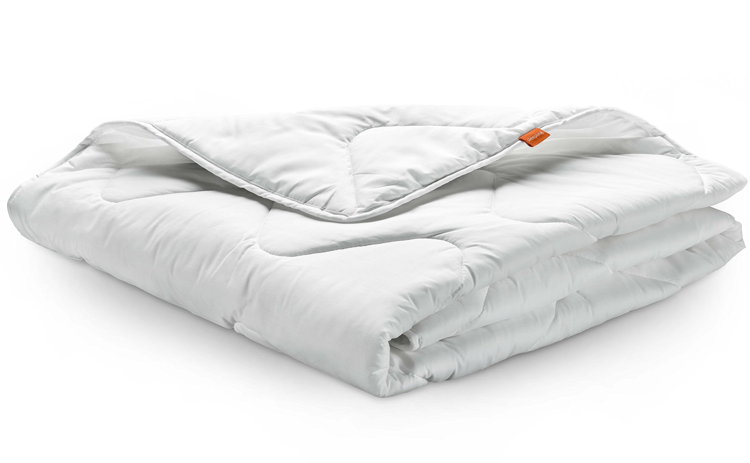 Sleepling 19000000033 basic 1xx microfibre duvet, white, Microfibre, White, 220 x 240 - leicht