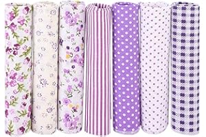 7pcs Different Pattern Patchwork Fabric 100% Cotton Batiks Sewing Scrapbooking Quilting Artcraft for Sewing Craft Cloth DIY W