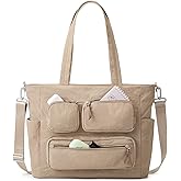 G4Free Tote Bag for Women, Lightweight Work Bag with 15" Laptop Pocket for Teacher Nurse Casual Shoulder Bag for Travel Daily