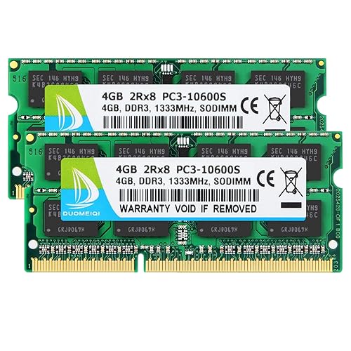 Pc3 10600 4gb 1333mhz DUOMEIQI Pc3-10600 Ddr3 Ram 8GB (2 X 4GB