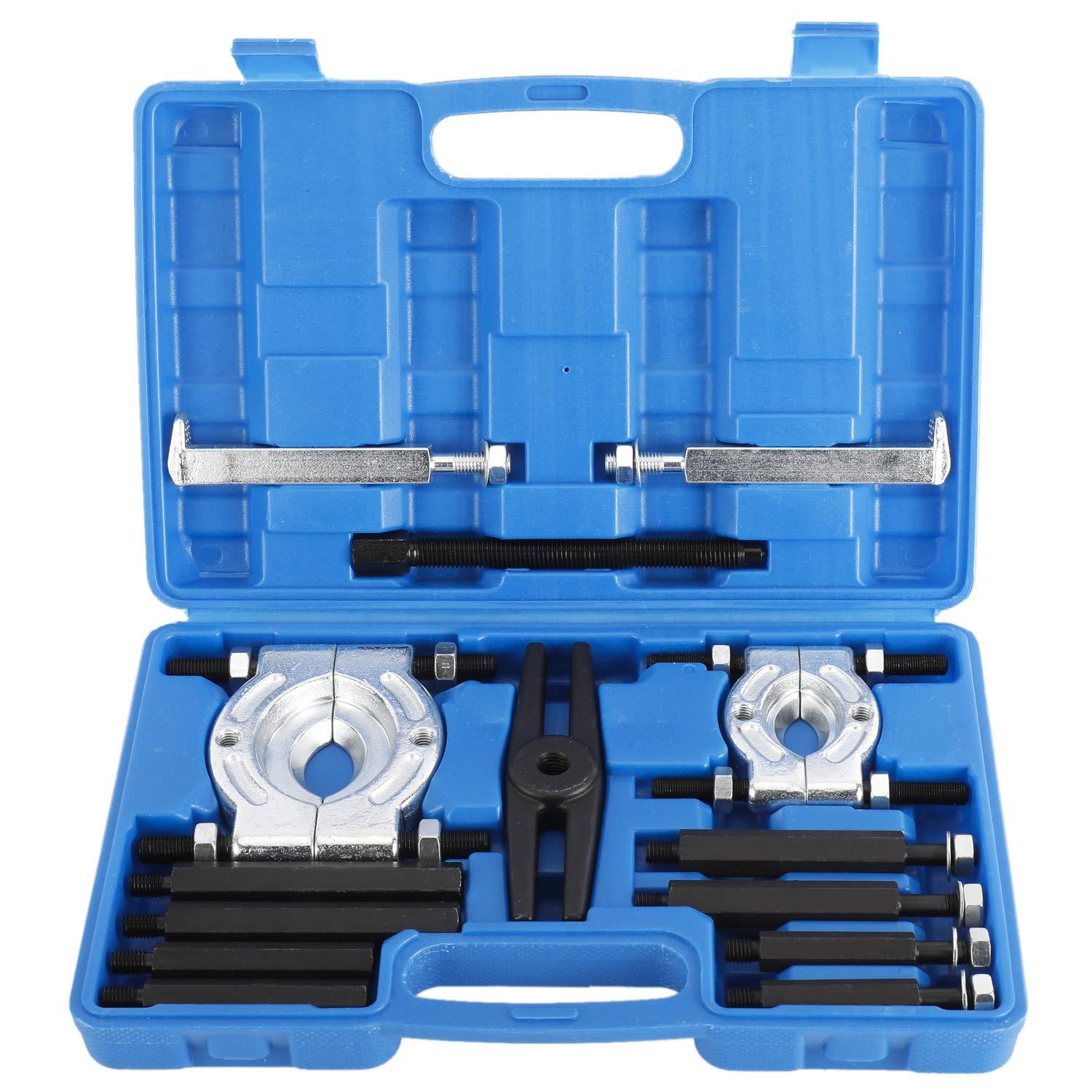 FreeTec 14PCS Bearing Separator Puller Set 5 Ton Capacity Bearing Separator With 2" and 3" Bearing Splitters Heavy Duty Wheel Hub Axle Puller Set