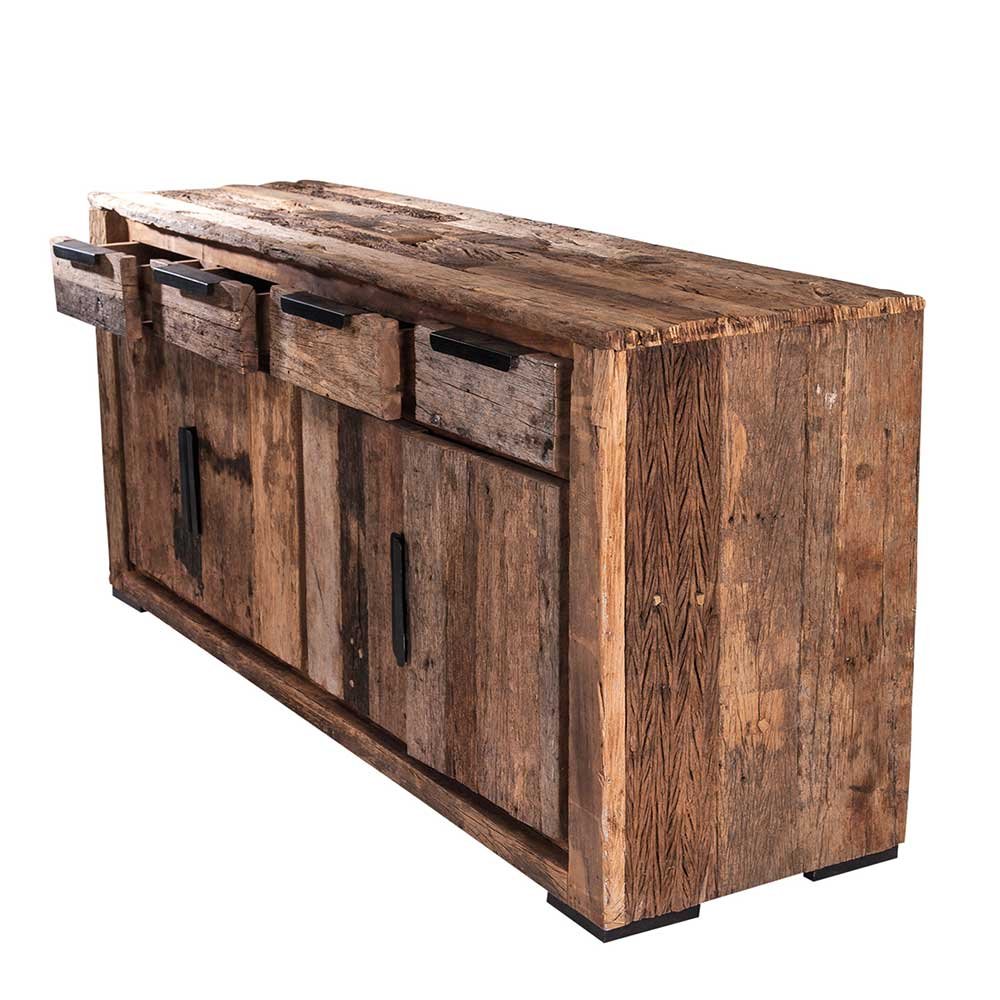 Sideboard in Antique Wood 170 cm wide Pharao24 Amazon.co.uk Kitchen