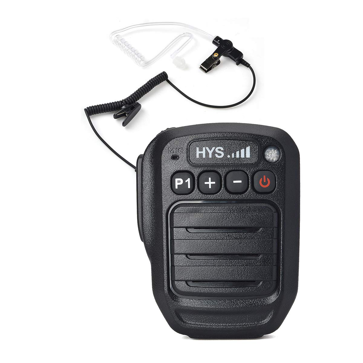 Photo 1 of HYS Bluetooth Microphone for Zello App, Wireless Mic with PTT – IP66 Waterproof, Type-C Charge, 1000mAh Battery& Smart Controls, 3.5mm Audio Port for iOS and Android with Listen Only Earpiece