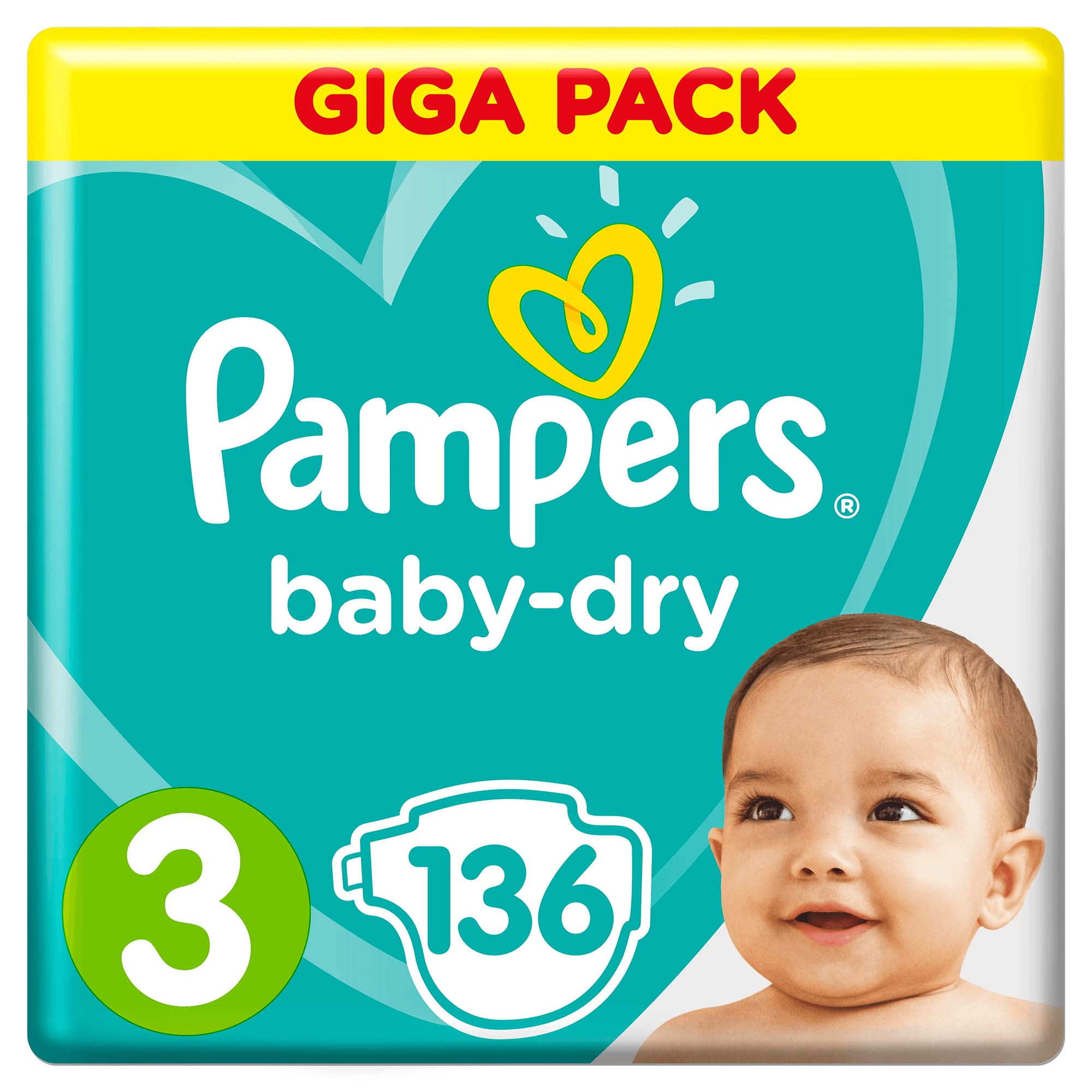 Pampers Baby Dry Gr.3 Midi 6-10kg Giga Pack