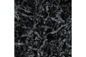 Cgzwxjin Black Crinkle Cut Paper Shred Filler (1/2 LB), Crinkle Paper for Gift Box, Shredded Paper Filler, Gift Basket Filler,Gift Wrapping