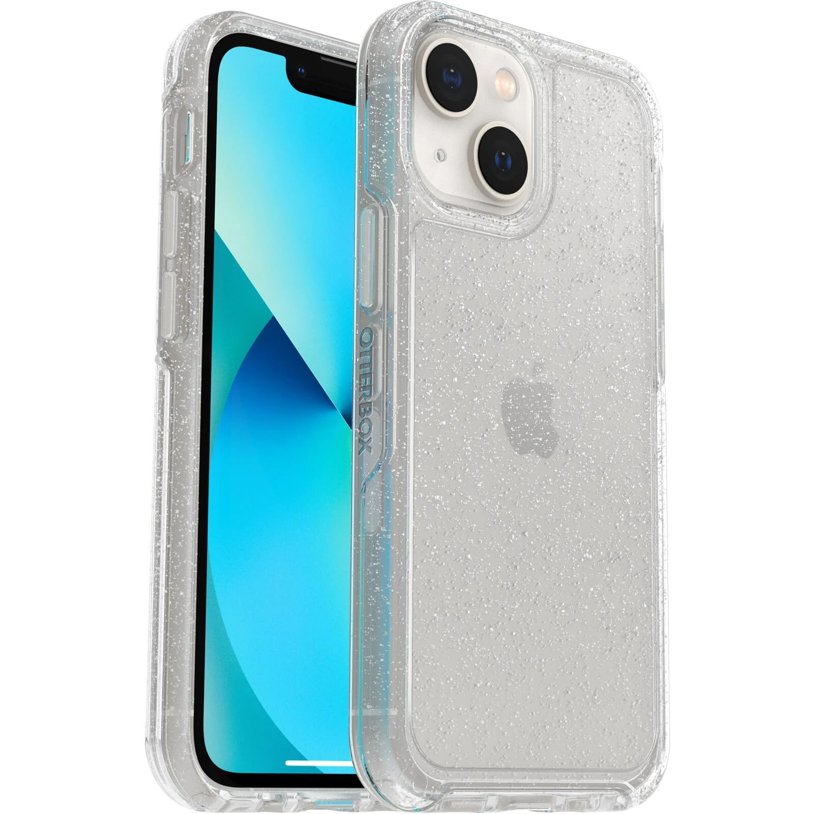 OtterBox iPhone 13 Mini & iPhone 12 Mini (Only) - Symmetry Clear Series Case - Stardust - Ultra-Sleek - Wireless Charging Compatible - Raised Edges Protect Camera & Screen - Non-Retail Packaging