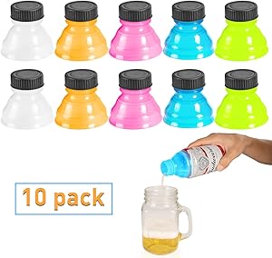 Soda Can Lids, WATSABRO 10 Pcs BPA-Free Can Covers for Soda Suitable for Carbonated Drinks, Beer, Energy Drinks, Other Canned Beverages. Reusable Pop Can Lid for Picnic/Beach/Family Gathering/Party