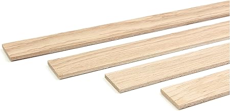 wodewa Holzleiste Wandleiste Eiche Strukturiert Natur 1m