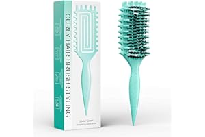ABOYOY Curl Defining Brush, Curly Hair Brush Defining with Side Gear for Combing, Shaping, and Styling Curly Hair, Lightweight Candy Brush Suitable for All Wet or Dry Hair Types for Women and Men