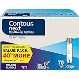 CONTOUR NEXT Blood Glucose Test Strips, 70 Count