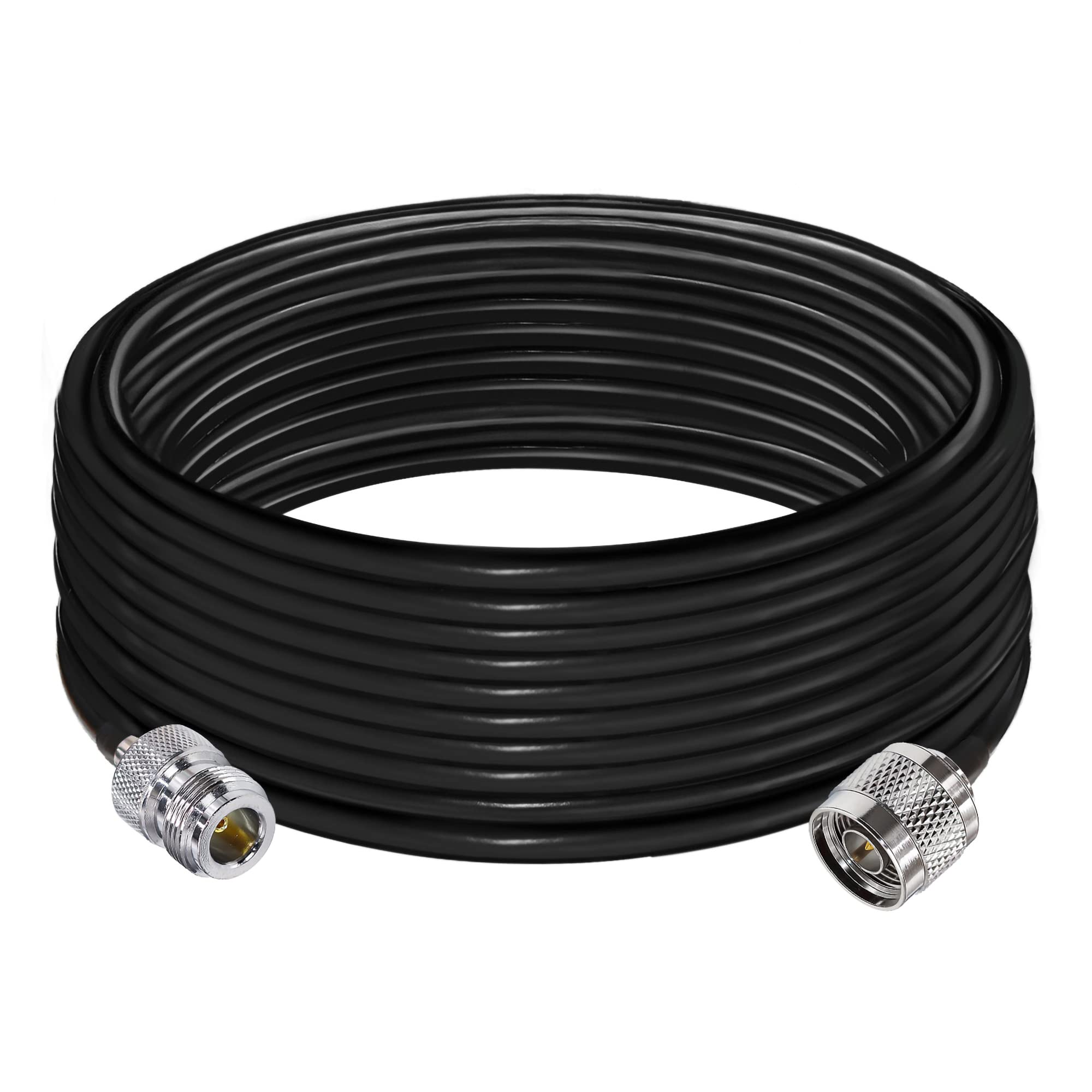 TUOLNK N Type Cable RG58 32.8ft(10M) N Male to N Female Extension Cable Low Loss High Frequency N Cable Male to Female Black for Wifi Router 3G 4G LTE Antenna 32.8ft(10M)