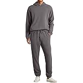 JMIERR Mens Textured Track Suits 2 Piece Set with Hoodie Sweatshirt and Sweatpants 2025 Casual Sweatsuit Set Airport Outfits