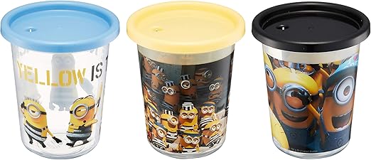 Amazon Co Jp スケーター ストロー付 タンブラー 3個 3ml ミニオンズ3 怪盗グルーのミニオン大脱走 日本製 Sih3st ホーム キッチン