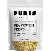 PURIS Pea Protein Crisps, 18g Protein, Unflavored, Sugar & Soy-Free, 1 lb | Non-GMO, gluten-free, soy-free, keto-friendly pea
