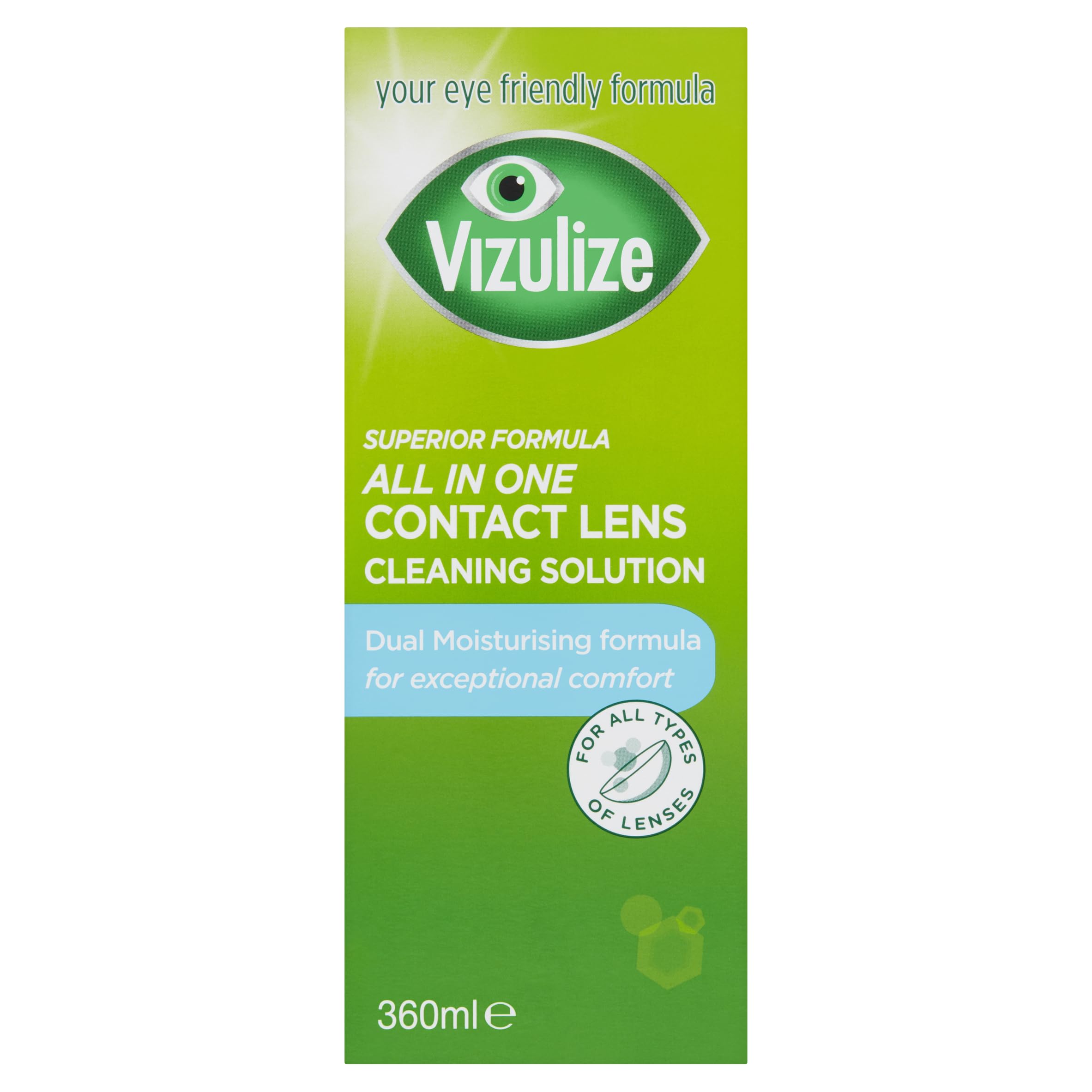Vizulize All in One Contact Lens Cleaning Solution 360ml