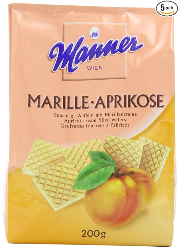 Manner Apricot wafers 7oz (073935907454)
