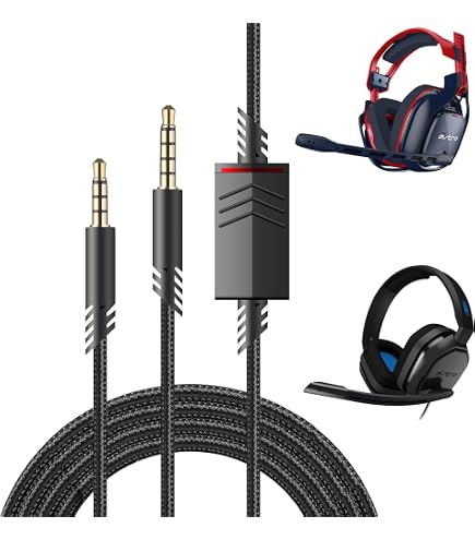 Cavo Audio GEEKRIA QuickFit Da 3,5mm Per Cuffie Astro A10, A30, A40 E A40 TR, Con Controllo Muto, Lunghezza 2m