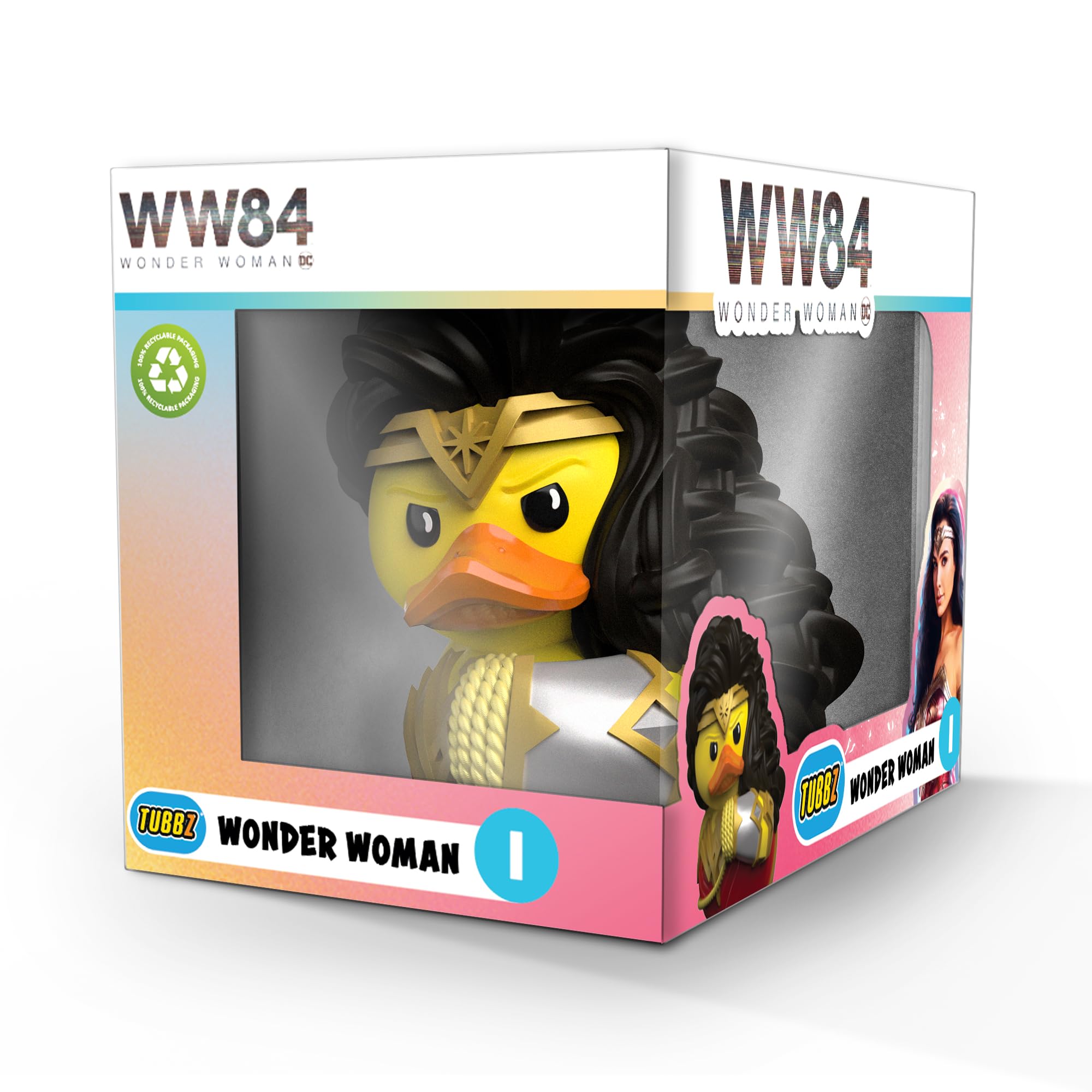 TUBBZ Boxed Edition Wonder Woman Collectible Vinyl Rubber Duck Figure - Official DC Comics Merchandise - Comics, TV, Movies & Video Games — image 1