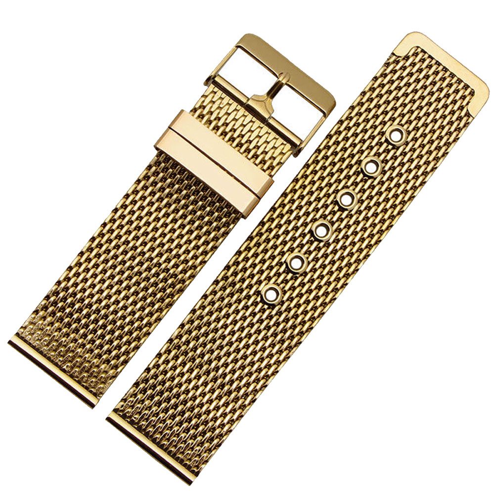 楽天市場 Mstre Bxgステンレススチール時計バンドwovenスチールストラップソリッドリンク ツール スプリングバー mm ゴールド mm ゴールド ゴールド mm B0723fsdx2 Www Gcc Ccpf Com