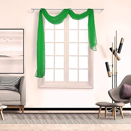 Amazon Com Smoxx Curtain 1pcs Voile Curtain Swags Pelmet Valance