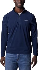 Columbia Klamath Range II Half Zip Fleece Pull Over Collegiate Navy L UK