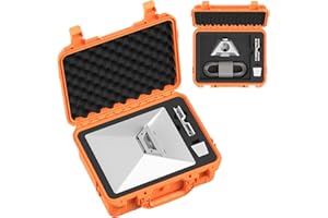 Zeroffi Starlink Mini Case, Portable Protective Carrying Case for Starlink Mini and Accessories, IP67 Waterproof Travel Case with Secure Lock, Orange