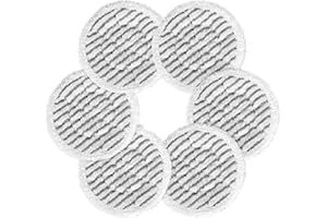 6-Pack Replacement Steam Mop Cleaning Pads for Shark S7000 Series High Absorbency Heads Hard Floors Machine Washable Decontam