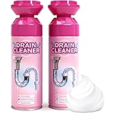 Foaming Drain Cleaner for Household Clogs – Slow-Release Formula for Kitchen & Bathroom Drains (2 pack)
